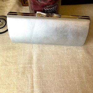 La Regale Silver Special Occasion Clutch Purse